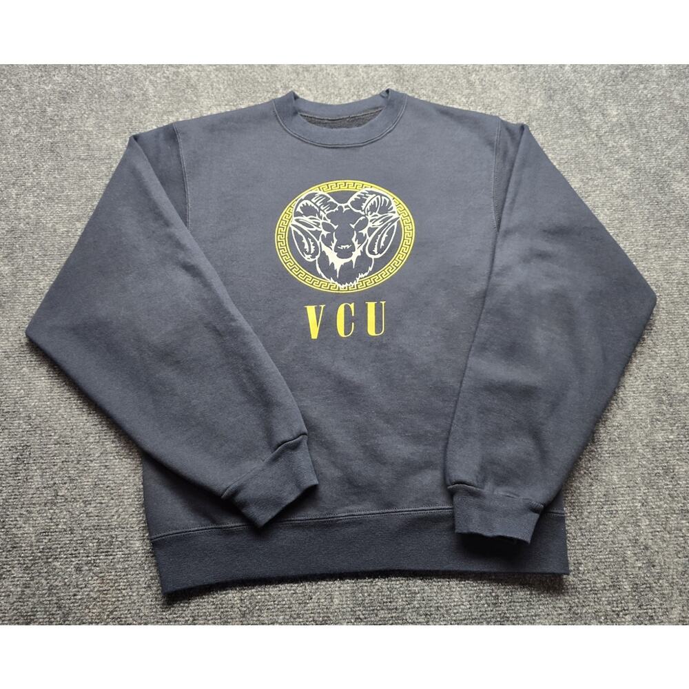 Vintage Virginia Commonwealth University Rams VCU Black Sweatshirt SMALL